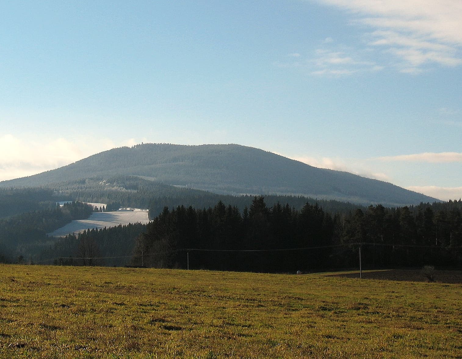 Boubín — vrchol