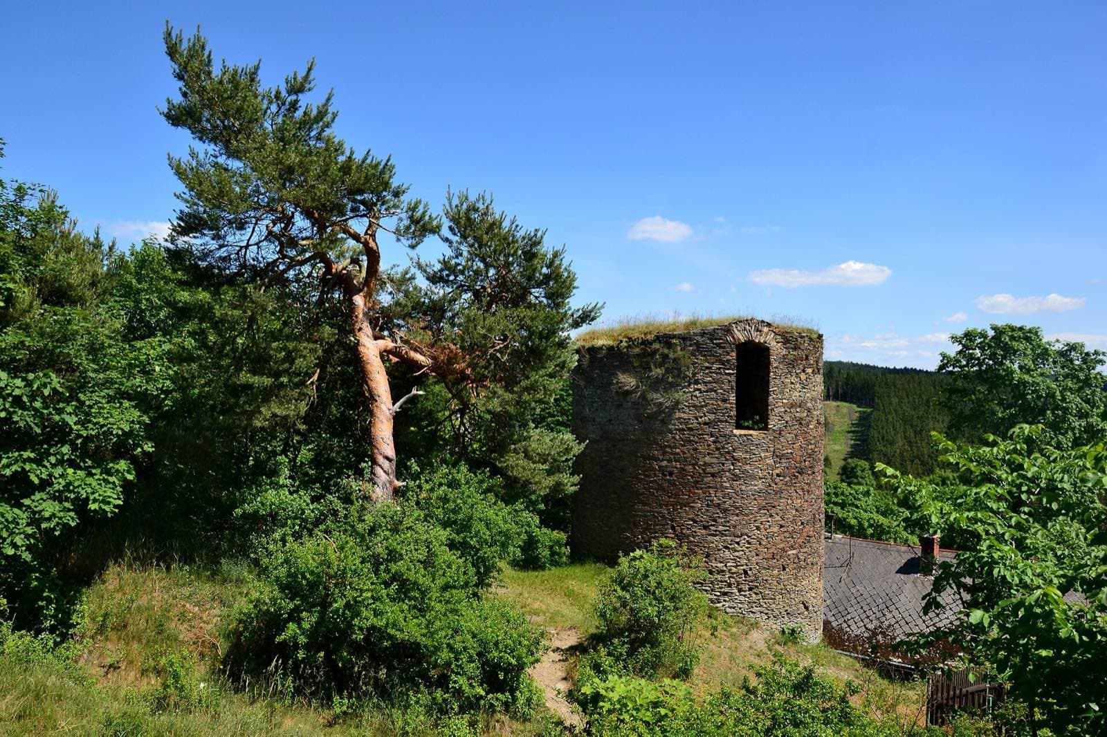 Zřícenina Sychrov v Rabštejně nad Střelou